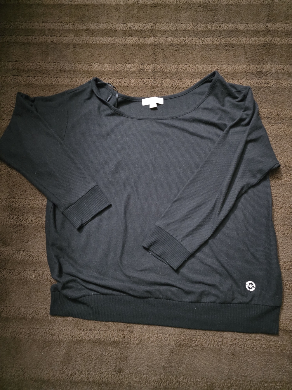 Michael Kors Black Boatneck Sweatshirt